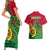 Vanuatu Islands Couples Matching Short Sleeve Bodycon Dress and Hawaiian Shirt Polynesian Tattoo and Sea Turtle LT9 - Polynesian Pride