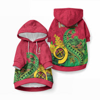 Vanuatu Islands Pet Hoodie Polynesian Tattoo and Sea Turtle LT9 Pullover Green - Polynesian Pride