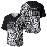 671 Guam Personalised Baseball Jersey Latte Stone Tribal LT9 - Polynesian Pride