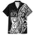 671 Guam Personalised Family Matching Off The Shoulder Long Sleeve Dress and Hawaiian Shirt Latte Stone Tribal