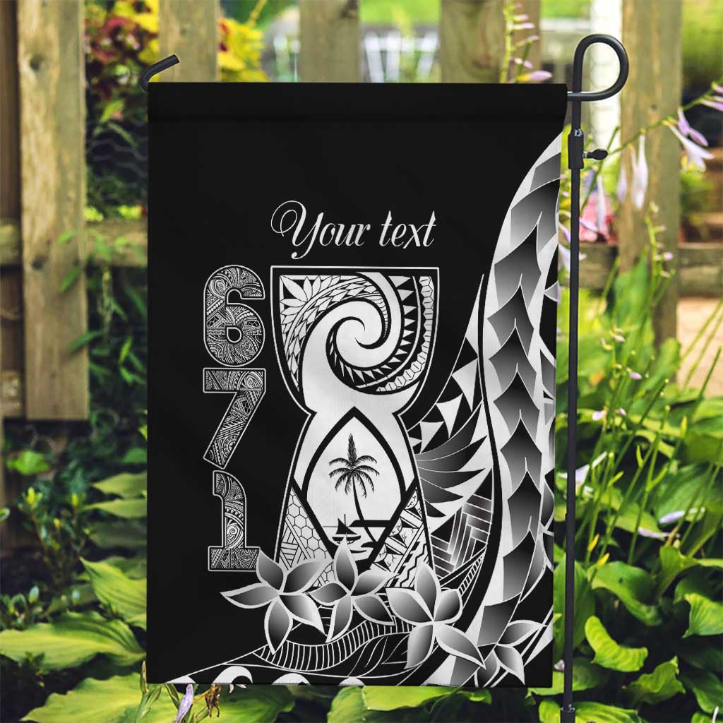 671 Guam Personalised Garden Flag Latte Stone Tribal LT9 Garden Flag Black - Polynesian Pride