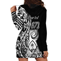 671 Guam Personalised Hoodie Dress Latte Stone Tribal LT9 - Polynesian Pride