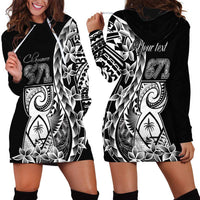 671 Guam Personalised Hoodie Dress Latte Stone Tribal LT9 - Polynesian Pride