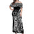 671 Guam Personalised Off Shoulder Maxi Dress Latte Stone Tribal