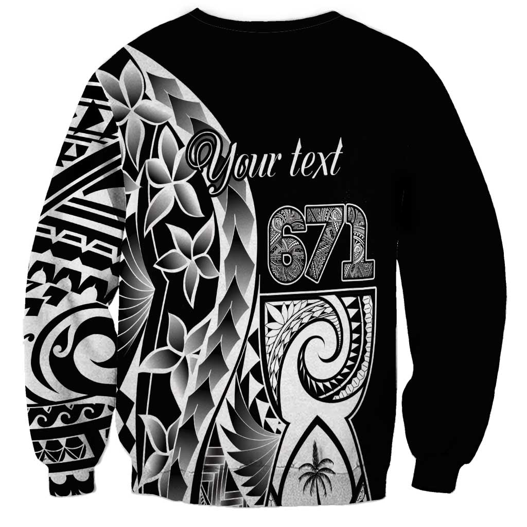 671 Guam Personalised Sweatshirt Latte Stone Tribal LT9 - Polynesian Pride