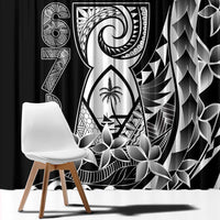 671 Guam Personalised Window Curtain Latte Stone Tribal LT9 - Polynesian Pride
