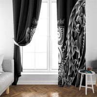 671 Guam Personalised Window Curtain Latte Stone Tribal LT9 - Polynesian Pride