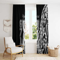 671 Guam Personalised Window Curtain Latte Stone Tribal LT9 - Polynesian Pride