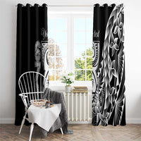 671 Guam Personalised Window Curtain Latte Stone Tribal LT9 - Polynesian Pride
