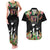 671 Guam Personalised Couples Matching Tank Maxi Dress and Hawaiian Shirt Latte Stone and Tropical Flowers