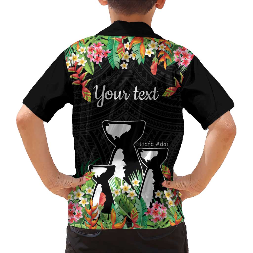 671 Guam Personalised Kid Hawaiian Shirt Latte Stone and Tropical Flowers LT9 - Polynesian Pride