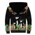 671 Guam Personalised Sherpa Hoodie Latte Stone and Tropical Flowers