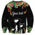 671 Guam Personalised Sweatshirt Latte Stone and Tropical Flowers