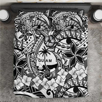 Guam Hafa Adai Guasali Flowers Bedding Set LT9 Black - Polynesian Pride