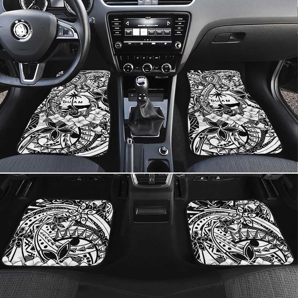 Guam Hafa Adai Guasali Flowers Car Mats