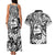 Guam Hafa Adai Guasali Flowers Couples Matching Tank Maxi Dress and Hawaiian Shirt