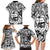 Guam Hafa Adai Guasali Flowers Family Matching Long Sleeve Bodycon Dress and Hawaiian Shirt