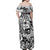 Guam Hafa Adai Guasali Flowers Family Matching Off Shoulder Maxi Dress and Hawaiian Shirt