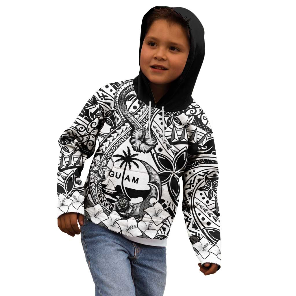 Guam Hafa Adai Guasali Flowers Kid Hoodie LT9 - Polynesian Pride