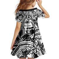 Guam Hafa Adai Guasali Flowers Kid Short Sleeve Dress LT9 - Polynesian Pride