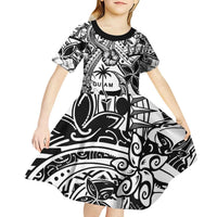 Guam Hafa Adai Guasali Flowers Kid Short Sleeve Dress LT9 - Polynesian Pride