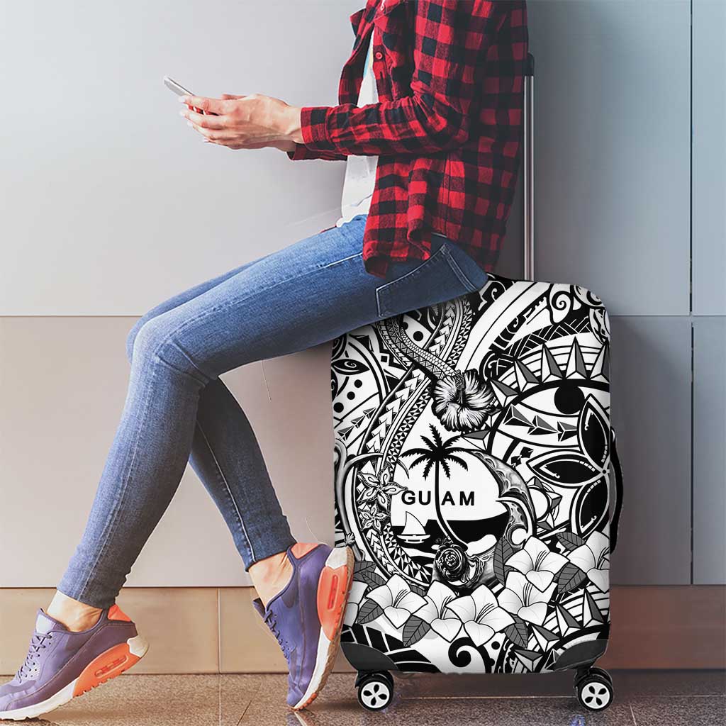 Guam Hafa Adai Guasali Flowers Luggage Cover LT9 - Polynesian Pride