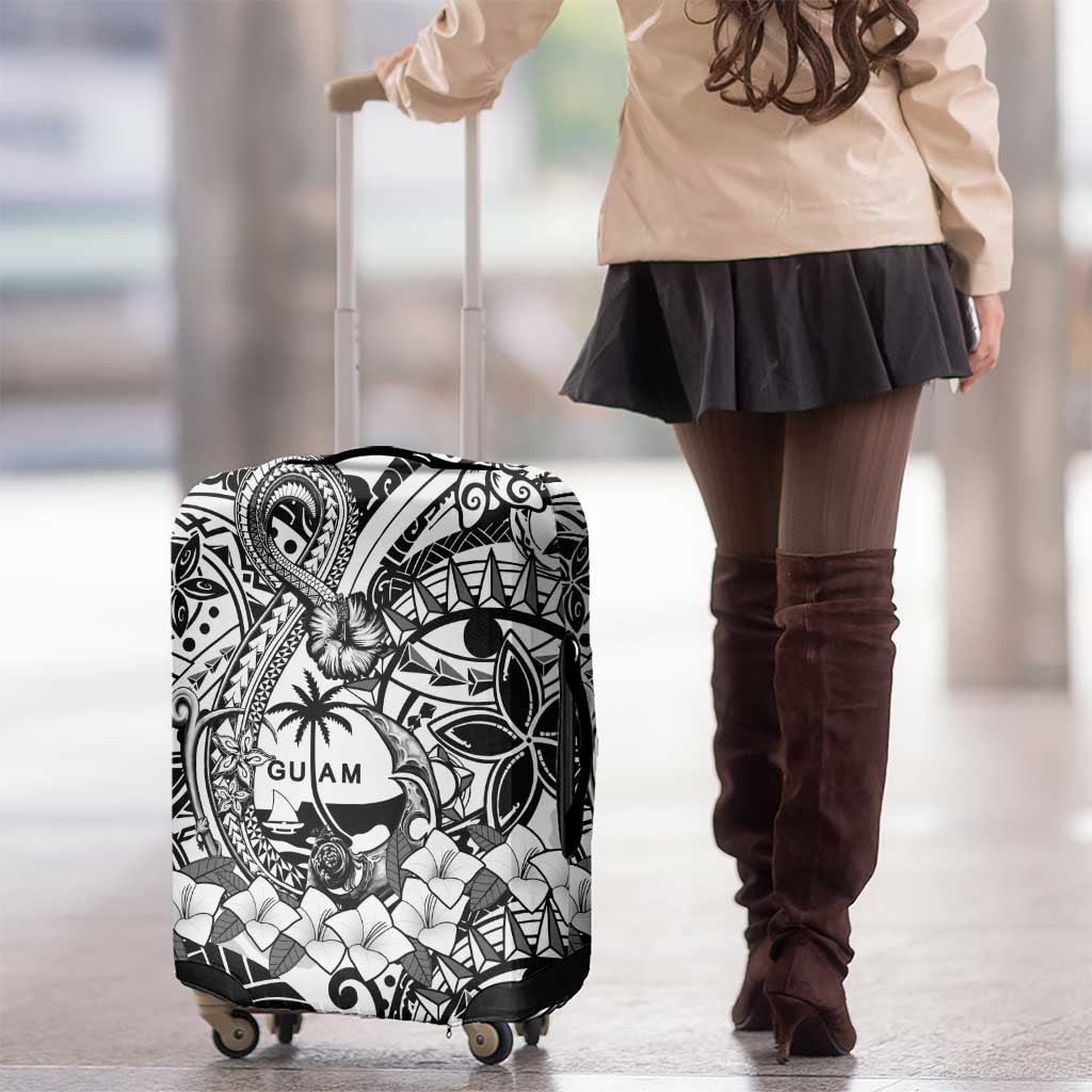 Guam Hafa Adai Guasali Flowers Luggage Cover LT9 - Polynesian Pride