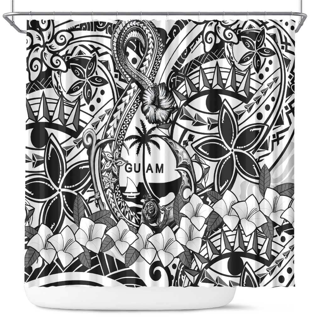 Guam Hafa Adai Guasali Flowers Shower Curtain