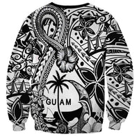 Guam Hafa Adai Guasali Flowers Sweatshirt LT9 - Polynesian Pride
