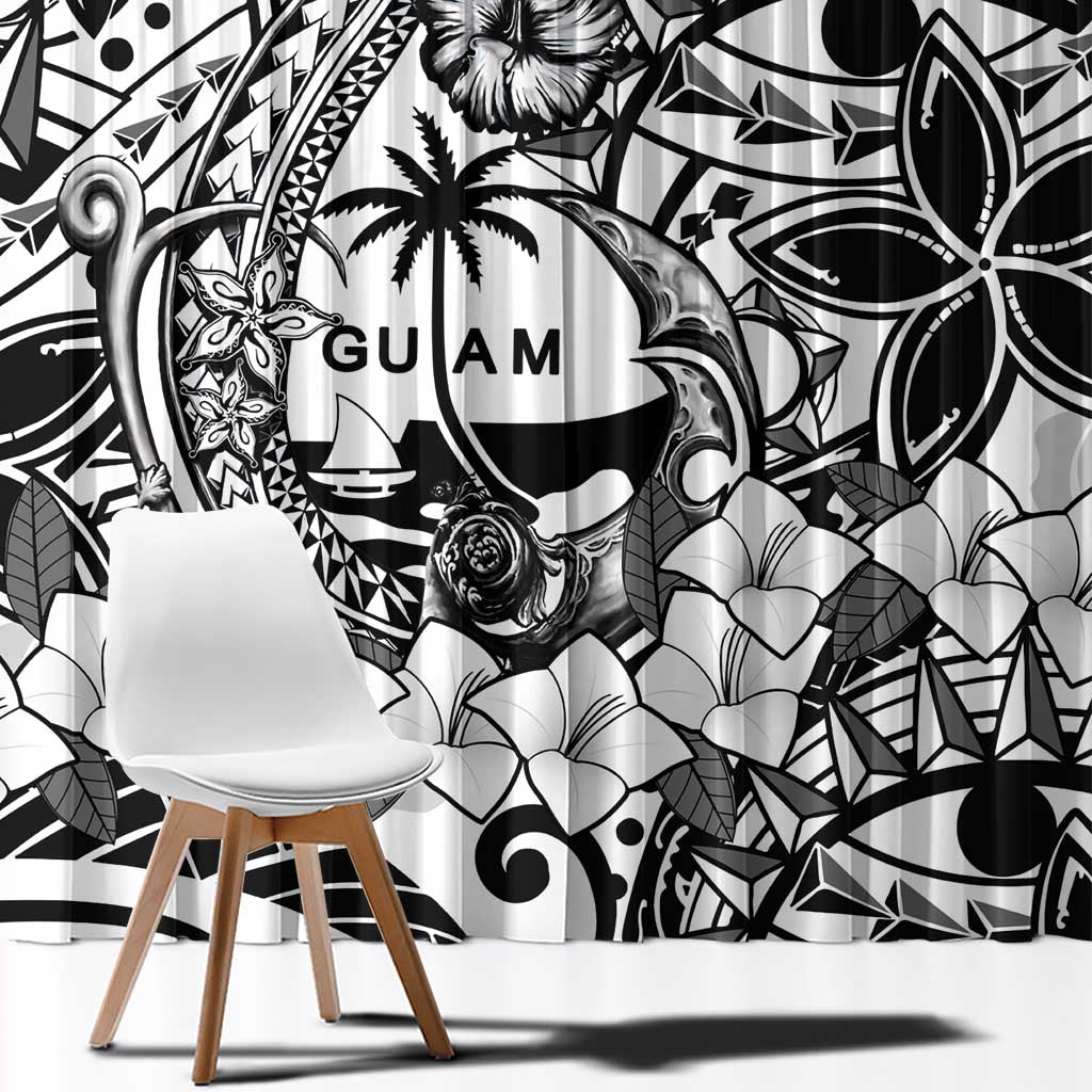 Guam Hafa Adai Guasali Flowers Window Curtain LT9 - Polynesian Pride
