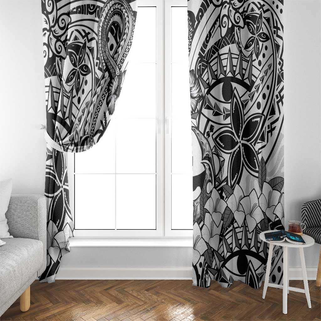 Guam Hafa Adai Guasali Flowers Window Curtain LT9 - Polynesian Pride