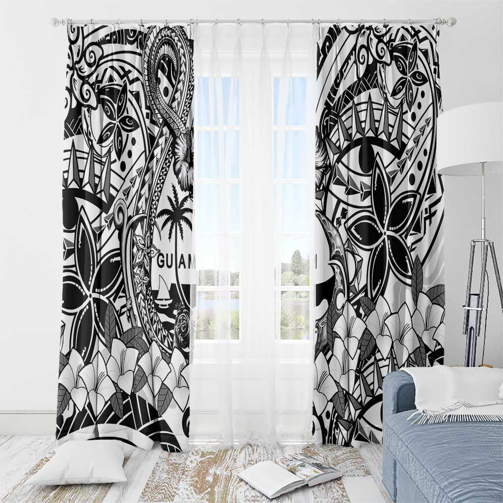 Guam Hafa Adai Guasali Flowers Window Curtain LT9 - Polynesian Pride