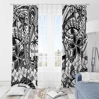 Guam Hafa Adai Guasali Flowers Window Curtain LT9 - Polynesian Pride