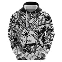 Guam Hafa Adai Guasali Flowers Zip Hoodie LT9 - Polynesian Pride