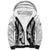 Fiji Rugby Sherpa Hoodie Go Champions World Cup 2023 Tapa Unique White Vibe LT9 Unisex White - Polynesian Pride