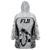 Fiji Rugby Wearable Blanket Hoodie Go Champions World Cup 2023 Tapa Unique White Vibe LT9 - Polynesian Pride