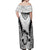 Custom Fiji Rugby Off Shoulder Maxi Dress Go Champions World Cup 2023 Tapa Unique White Vibe LT9 - Polynesian Pride