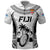 Custom Fiji Rugby Polo Shirt Go Champions World Cup 2023 Tapa Unique White Vibe LT9 White - Polynesian Pride