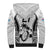 Custom Fiji Rugby Sherpa Hoodie Go Champions World Cup 2023 Tapa Unique White Vibe LT9 - Polynesian Pride