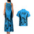 Fiji Rugby Couples Matching Tank Maxi Dress and Hawaiian Shirt Go Champions World Cup 2023 Tapa Unique Blue Vibe LT9 - Polynesian Pride