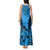 Fiji Rugby Tank Maxi Dress Go Champions World Cup 2023 Tapa Unique Blue Vibe LT9 - Polynesian Pride