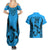 Custom Fiji Rugby Couples Matching Summer Maxi Dress and Hawaiian Shirt Go Champions World Cup 2023 Tapa Unique Blue Vibe LT9 - Polynesian Pride