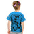 Custom Fiji Rugby Kid T Shirt Go Champions World Cup 2023 Tapa Unique Blue Vibe LT9 - Polynesian Pride