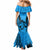 Custom Fiji Rugby Mermaid Dress Go Champions World Cup 2023 Tapa Unique Blue Vibe LT9 - Polynesian Pride