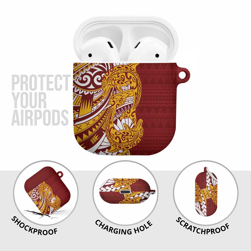 Couple Dolphins Maori Motif AirPods Case LT9 - Polynesian Pride
