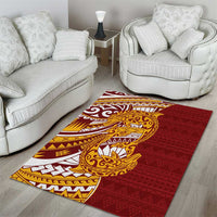 Couple Dolphins Maori Motif Area Rug LT9 - Polynesian Pride