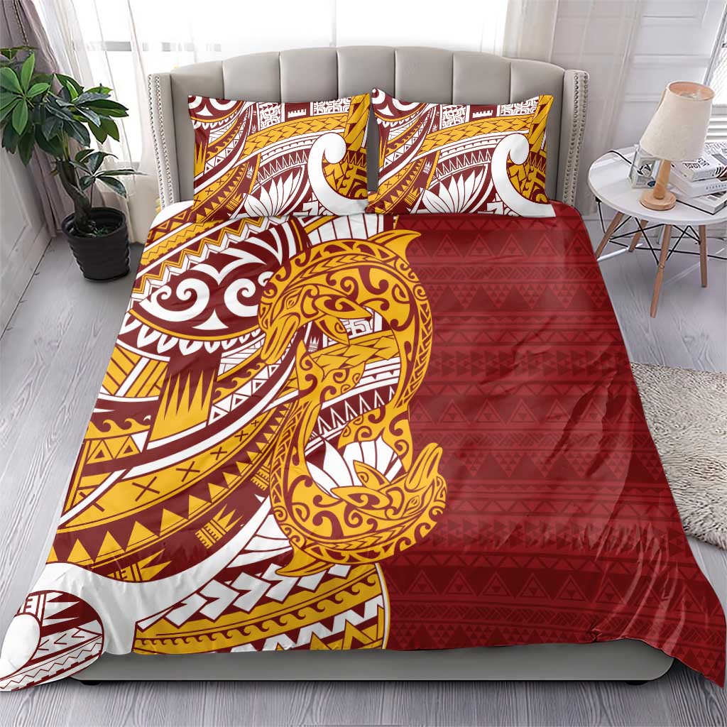 Couple Dolphins Maori Motif Bedding Set LT9 - Polynesian Pride