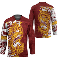 Couple Dolphins Maori Motif Hockey Jersey LT9 - Polynesian Pride