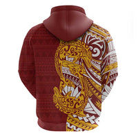 Couple Dolphins Maori Motif Hoodie LT9 - Polynesian Pride