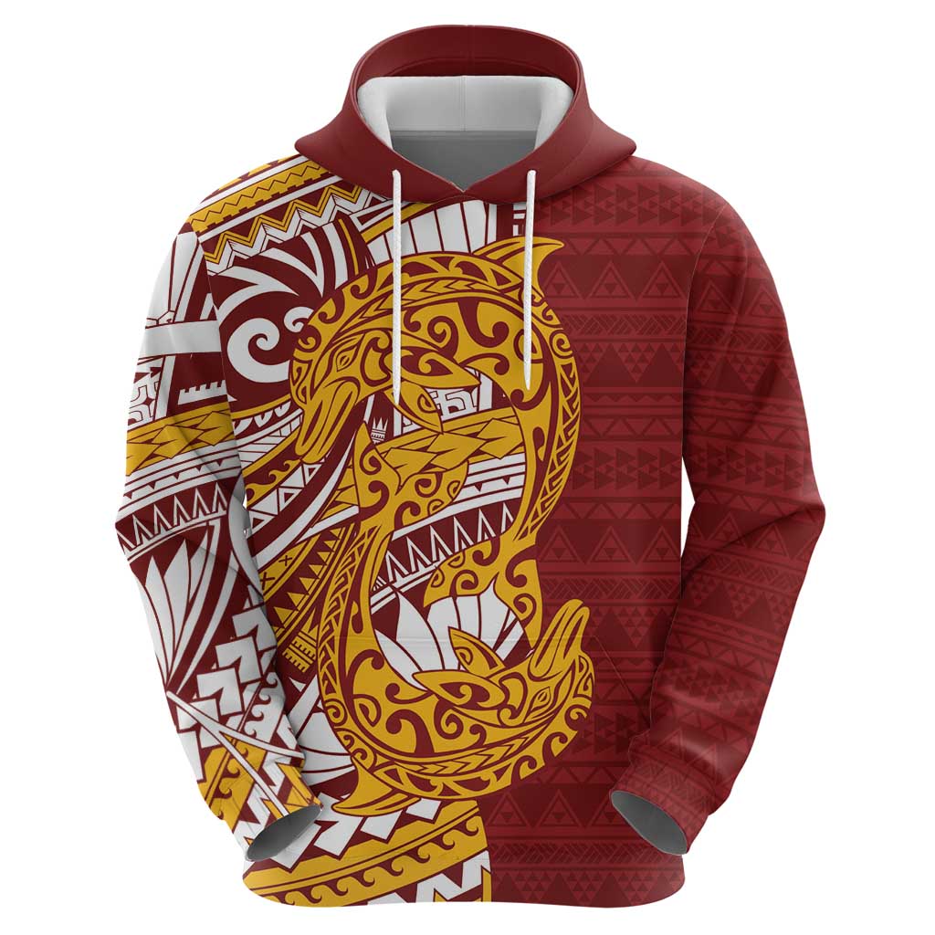 Couple Dolphins Maori Motif Hoodie LT9 - Polynesian Pride